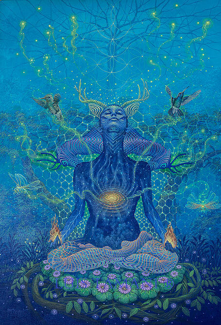 >Luz Universal – Luis Tamani</p><p>    Claro que essa divisão é apenas didática e existe um gradiente entre tais estágios, mas são <strong>essas etapas</strong> que <strong>procuro retratar nas minhas apresentações</strong>. Pessoalmente, eu <strong>sempre tive uma tendência em explorar mais o terceiro estágio</strong>, isso inclusive já foi citado por alguns DJs no<strong> <em>trance</em></strong>, que<strong> minha música reflete bem o terceiro bardo</strong> (de reentrada), <strong>pois é intenso (devido à velocidade e os timbres usados), mas altamente emocional e encerrado com um sentimento de amor onipresente e aparentemente contagiante</strong>.</p><p>O livro<strong> A Experiência Psicodélica </strong>pode ser descarregado aqui:</p><p>https://mundocogumelo.blog.br/download/a-experiencia-psicodelica-download-timothy-leary/</p><h3><strong>    Agora, se essa pessoa para quem você tiver que definir a sua música fosse surda e tivesse que explica-la em termos de sensações, o que você tenta transmitir com ela?</strong></h3><p>    Pergunta muito interessante! Eu diria que procuro transmitir o que está dentro de mim, os sentimentos e pensamentos mais contundentes que eu tenho. No <em><strong>psytrance</strong>, </em>temos uma <strong>oportunidade única</strong> que é a de expressar o que sentimos e o que somos de forma <strong>abstrata e experimental</strong>, sem limites criativos ou prisões aos rótulos vigentes, de tal forma que é praticamente a <strong>nossa mente que está sendo expressa naquele momento</strong>. <strong>Imagina você chegar pra uma plateia de milhões de pessoas e contar pra eles todos os seus pensamentos mais íntimos e tudo que está lá escondido atrás do que mostramos diariamente ao mundo, mas numa língua que só você entende completamente</strong>. Nesse caso, se você for bem expressivo e coerente, as pessoas podem captar os sentimentos e pensamentos, mas não necessariamente à quem ou a que eles são direcionados, mas a essência muitos conseguem captar (o que pode ser lindo de se dizer mas também pode provocar uma sensação de exposição muito grande numa situação de palco).</p><p style=